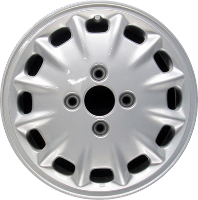 Honda Accord 1996-1997 powder coat silver 15x5.5 aluminum wheels or rims. Hollander part number ALY63753, OEM part number 42700SV1A41, 42700SV4A21, 4736963, 5176516.