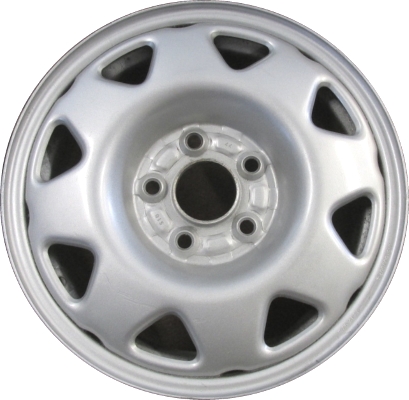 Honda CR-V 1997-2001 powder coat silver 15x6 steel wheels or rims. Hollander part number STL63767, OEM part number 5325584, 42700S10003.