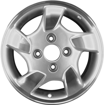 Honda Accord 1998-2000 silver machined 15x6 aluminum wheels or rims. Hollander part number ALY63775, OEM part number 42700S84A21, 42700S84A22, 5436902.