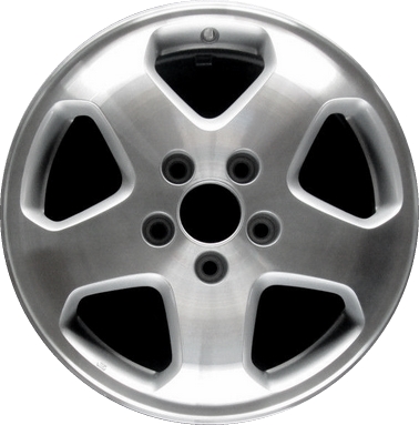 Honda Accord 1998-2000 silver machined 16x6.5 aluminum wheels or rims. Hollander part number ALY63777, OEM part number 42700S80A02, 42700S80A01, 5601307, 6044135.