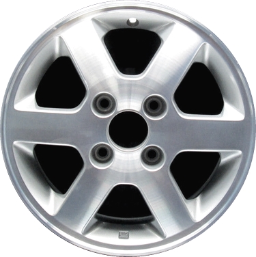 Honda Accord 1998-2002 silver machined 15x6 aluminum wheels or rims. Hollander part number ALY63819, OEM part number 42700S84A40, 6271324.