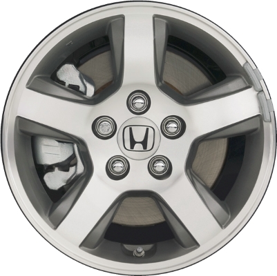 Honda Pilot 2006-2008 grey machined 16x6.5 aluminum wheels or rims. Hollander part number ALY63903.LC01, OEM part number 42700S9VA81, 42700S9VA82, 42700S9VA83, 42700S9VA84.