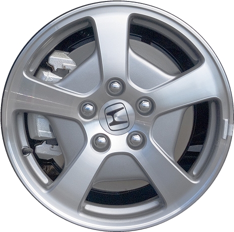 Honda Accord 2006-2007 grey machined 16x6.5 aluminum wheels or rims. Hollander part number ALY63910, OEM part number 42700SDRC81.