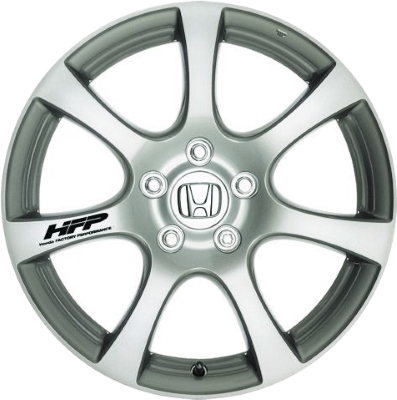 Honda Civic 2006-2011 powder coat silver or metalic tan 17x7 aluminum wheels or rims. Hollander part number ALY63913U, OEM part number 08W17-SNA-101A, 08W17-SNA-101.