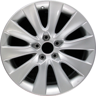 Honda Accord 2008-2010 powder coat silver 18x8 aluminum wheels or rims. Hollander part number ALY63937, OEM part number 42700TE1A91.
