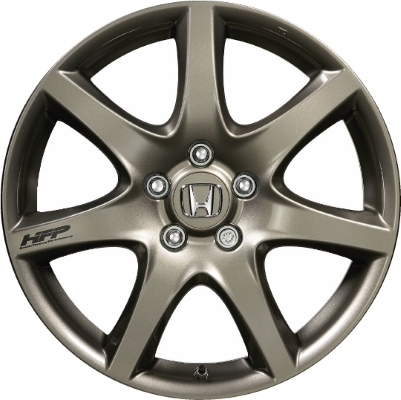 Honda Accord 2008-2012 powder coat dark grey 18x7.5 aluminum wheels or rims. Hollander part number ALY63981, OEM part number 08W18-TA0-101.