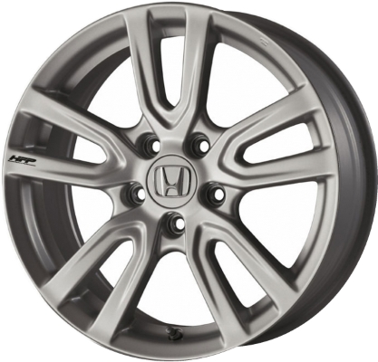 Honda Civic 2012-2015 powder coat silver 17x7 aluminum wheels or rims. Hollander part number ALY64029, OEM part number 08W17-TR0-100.