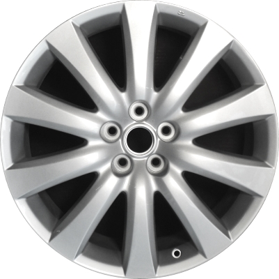 Mazda CX-9 2007-2010 powder coat silver 20x7.5 aluminum wheels or rims. Hollander part number ALY64900U20, OEM part number 9965037500.