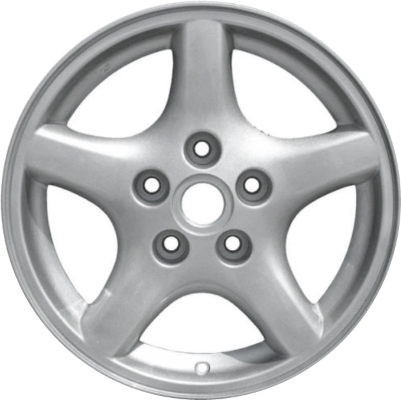 Pontiac Firebird 1994-2002, Pontiac Trans Am 1994-2002 powder coat silver or white 16x8 aluminum wheels or rims. Hollander part number 6516U, OEM part number .