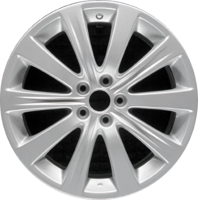 Subaru Impreza 2008-2011, Impreza WRX 2008-2011 powder coat silver or grey 17x7 aluminum wheels or rims. Hollander part number 68762U, OEM part number 28111FG160, 28111FG020, 28111FG140.
