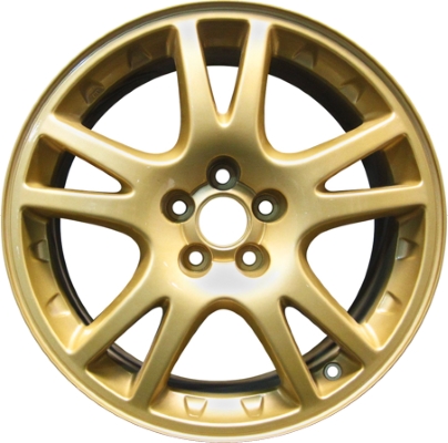 Subaru Impreza 2008-2011 powder coat gold 17x7.5 aluminum wheels or rims. Hollander part number ALY68785, OEM part number Not Yet Known.