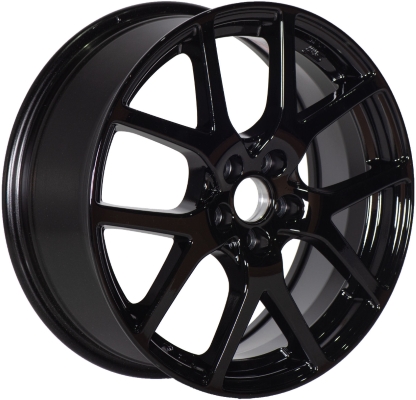 Subaru Impreza 2018-2023 powder coat black 18x7.5 aluminum wheels or rims. Hollander part number ALY68863, OEM part number B3110FL150.