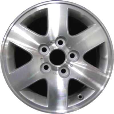 Toyota Avalon 2000-2004 silver machined 15x6 aluminum wheels or rims. Hollander part number ALY69382, OEM part number 42611AC030.