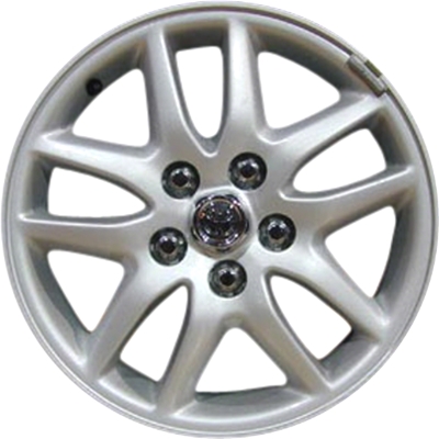 Toyota Camry 2000-2001 powder coat silver 16x6 aluminum wheels or rims. Hollander part number ALY69384, OEM part number 4261133220.