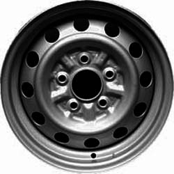 Toyota Celica 2000-2005 powder coat black 15x6.5 steel wheels or rims. Hollander part number STL69386, OEM part number 426112B270.