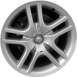 Toyota Celica 2000-2005 powder coat silver 15x6.5 aluminum wheels or rims. Hollander part number ALY69387, OEM part number 426112B280.
