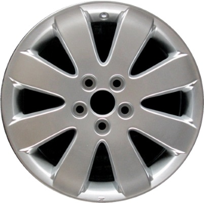 Toyota Avalon 2005-2007 powder coat grey or hyper silver 17x7 aluminum wheels or rims. Hollander part number ALY69484U, OEM part number 42611AC060, 42611AC061, 42611AC090, 42611AC091.