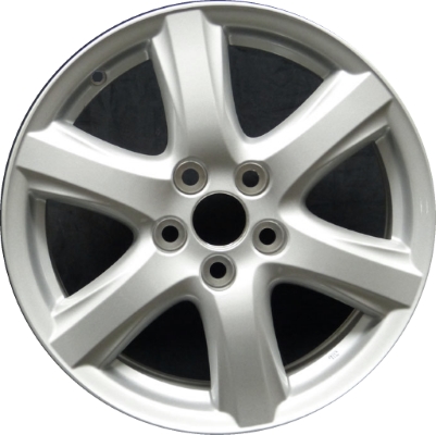 Toyota Camry 2007-2010 powder coat silver 17x7 aluminum wheels or rims. Hollander part number ALY69497, OEM part number 4261106370.