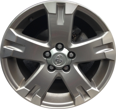 Toyota RAV4 2006-2012 grey machined 18x7.5 aluminum wheels or rims. Hollander part number ALY69509/69571, OEM part number 4261142230.
