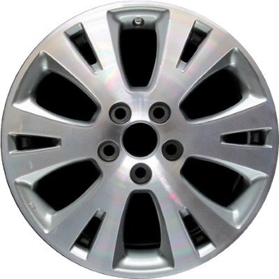 Toyota Avalon 2008-2012 silver or grey machined 17x7 aluminum wheels or rims. Hollander part number ALY69531U, OEM part number 4261107030, 4261107040.