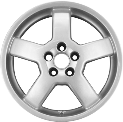 Volkswagen Beetle 2003-2009, Golf 2003-2004, Golf GTi 2003-2004, Jetta 2003-2004 powder coat silver 16x6.5 aluminum wheels or rims. Hollander part number 69784, OEM part number 1C0071491666.