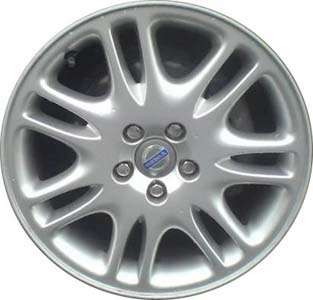 Volvo S60 2007-2009, V70 2006-2007 powder coat hyper silver 17x7.5 aluminum wheels or rims. Hollander part number 70246, OEM part number 94990207.