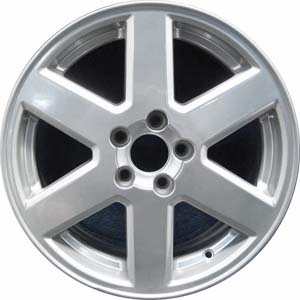 Volvo XC90 2003-2012 powder coat silver 17x7 aluminum wheels or rims. Hollander part number ALY70263U20, OEM part number 86855590.