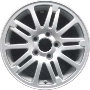 Volvo S60 2003-2009, V70 2007 powder coat silver 15x6.5 aluminum wheels or rims. Hollander part number 70291/70270, OEM part number 86985033.