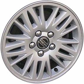 Volvo C70 2004, S60 2007-2009, V70 2004-2007 powder coat silver 15x6.5 aluminum wheels or rims. Hollander part number 70271, OEM part number 86985009.