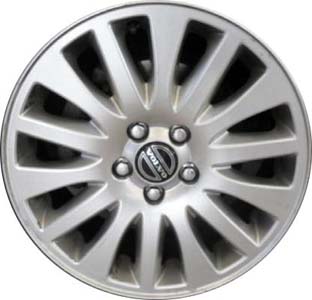 Volvo S60 2007-2009, S80 2004-2006, V70 2007 powder coat silver 17x7 aluminum wheels or rims. Hollander part number 70288U20/70274, OEM part number 86985017, 307480202.