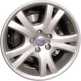 Volvo S60 2007-2009, S80 2005-2006, V70 2006-2007 powder coat hyper silver 17x7.5 aluminum wheels or rims. Hollander part number 70289, OEM part number 306646050.