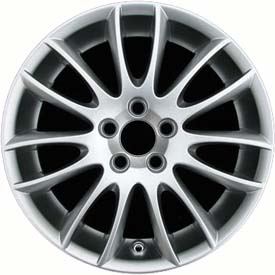 Volvo S60 2007-2009, V70 2007 powder coat hyper silver 17x7.5 aluminum wheels or rims. Hollander part number 70304U78, OEM part number 306818600, 306715128.
