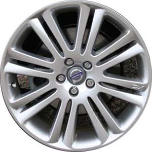 Volvo XC90 2008-2014 powder coat hyper silver 19x8 aluminum wheels or rims. Hollander part number ALY70331, OEM part number 307890442.