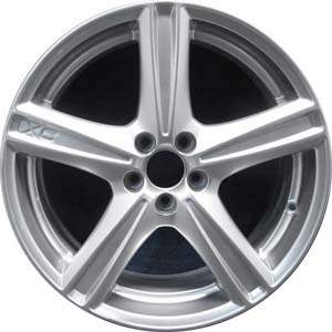 Volvo XC90 2008-2011 powder coat silver 19x8 aluminum wheels or rims. Hollander part number ALY70332U20, OEM part number 307890459.