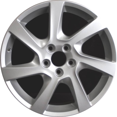 Volvo S60 2014-2016, V60 2015-2016 powder coat silver 17x7 aluminum wheels or rims. Hollander part number 70391, OEM part number 313739138.