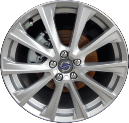 Volvo S60 2016-2018, V60 2016-2018 powder coat silver or black machined 19x8 aluminum wheels or rims. Hollander part number 70412U, OEM part number 314393018, 314393000.