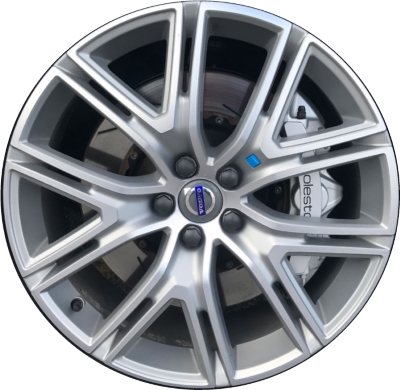 Volvo S60 2017, V60 2017 silver machined 20x8 aluminum wheels or rims. Hollander part number 70429U35, OEM part number 316504224.