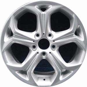 BMW X3 2004-2010 powder coat silver 18x8 aluminum wheels or rims. Hollander part number ALY71308, OEM part number 36103451880.