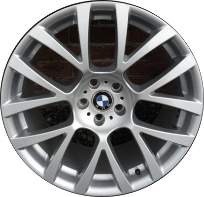 BMW 535i GT 2010-2017, 550i GT 2010-2017, 740i 2011-2015, 750i 2009-2015, 760i 2010-2015, ActiveHybrid 7 2011-2015, Alpina B7-2011-2015 powder coat silver 19x8.5 aluminum wheels or rims. Hollander part number 71329, OEM part number 36116775992.