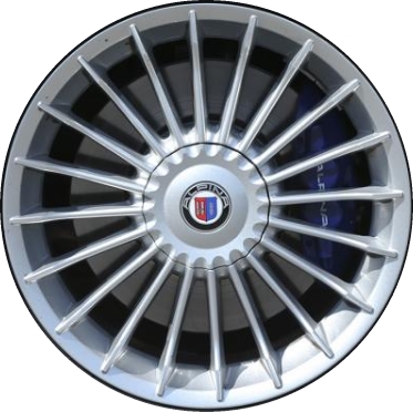 BMW Alpina B7 2011-2015 powder coat silver or black 21x8.5 aluminum wheels or rims. Hollander part number ALY71461, OEM part number 36107980130, 36107984825.