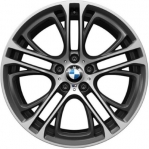 ALY71487 BMW X3, X4 Wheel/Rim Charcoal Machined #36116787583