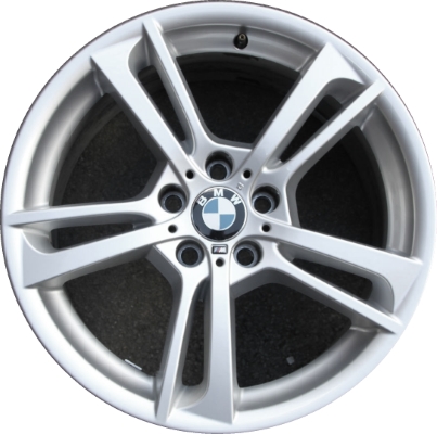 BMW X3 2011-2017, X4 2015-2018 powder coat silver 19x8.5 aluminum wheels or rims. Hollander part number 71495, OEM part number 36117844250.
