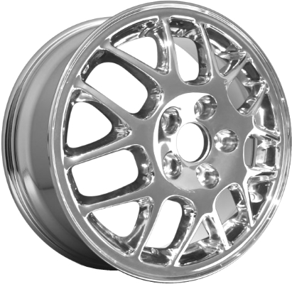 Acura TL 1999-2003, Accord 1998-2004 chrome 16x6.5 aluminum wheels or rims. Hollander part number 63787, OEM part number 08W16S82100F, 5993619.