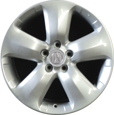 Acura RDX 2007-2009 powder coat silver 18x7.5 aluminum wheels or rims. Hollander part number ALY71757U, OEM part number 42700STKA91, 42700STKA92.
