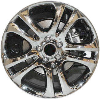 Acura RDX 2007-2012 chrome 19x8 aluminum wheels or rims. Hollander part number ALY71758U95, OEM part number 08W19STK200, 08W19STK201.