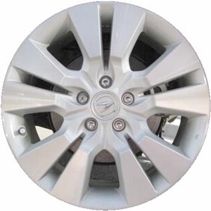 Acura RDX 2010-2012 silver machined 18x7.5 aluminum wheels or rims. Hollander part number ALY71791, OEM part number 42700STKA82.