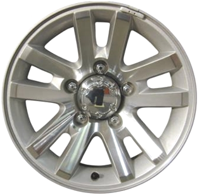Suzuki Grand Vitara 2004-2005 silver machined 16x7 aluminum wheels or rims. Hollander part number ALY72687, OEM part number 432005283027N.
