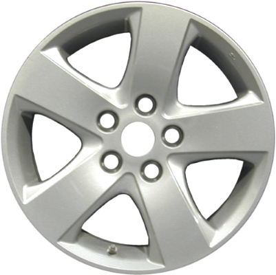 Suzuki Grand Vitara 2006-2013 powder coat silver 16x6.5 aluminum wheels or rims. Hollander part number ALY72693, OEM part number 4320065850ZA8.