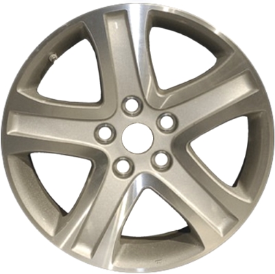 Suzuki Grand Vitara 2006-2013 silver machined 17x6.5 aluminum wheels or rims. Hollander part number ALY72695, OEM part number 432006587027S.