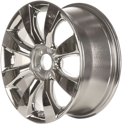 Infiniti M35 2006-2007, M45 2006-2007 chrome 18x8 aluminum wheels or rims. Hollander part number 73686U85, OEM part number 40300EH026.